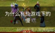 为什么有些游戏下的慢