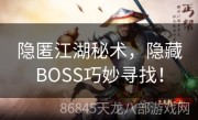 隐匿江湖秘术，隐藏BOSS巧妙寻找！