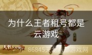 为什么王者租号都是云游戏