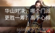 华山对决，哪个门派更胜一筹？高手心得！